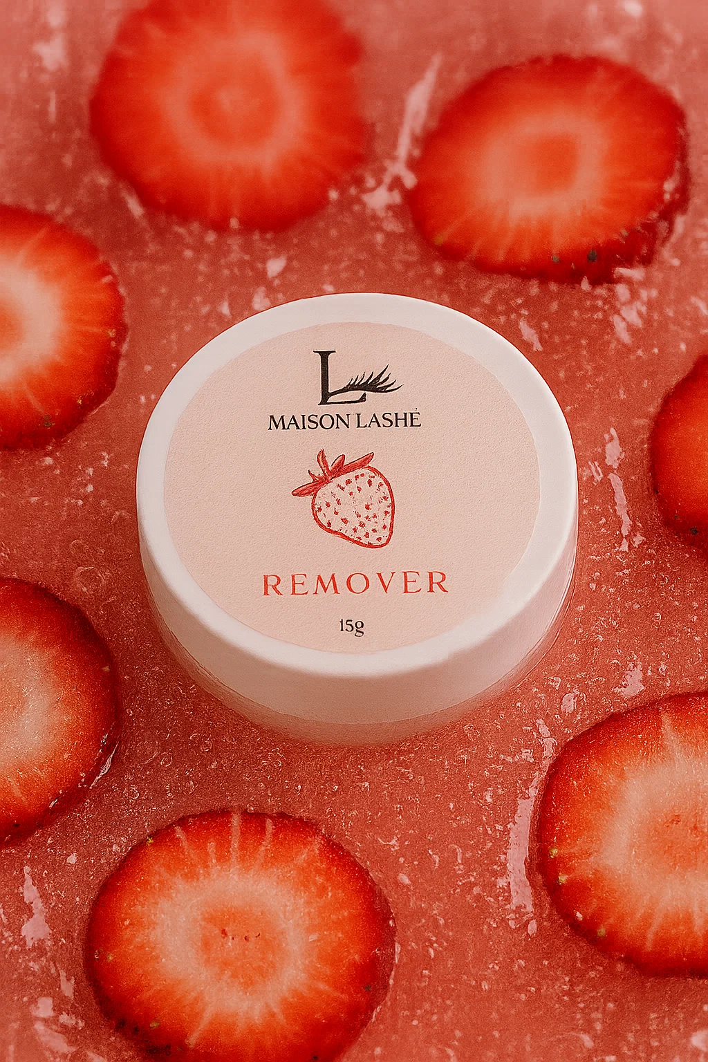 lash glue remover cream for eyelash extensions – strawberry scent – safe removal with no damage – for lash artists and salons in ireland